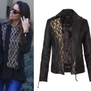 RETAIL $600 ALL SAINTS Moto Boho Leather Jacket 8
